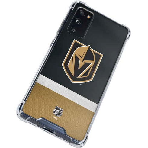 NHL Vegas Golden Knights Jersey Galaxy S20 FE Clear Case